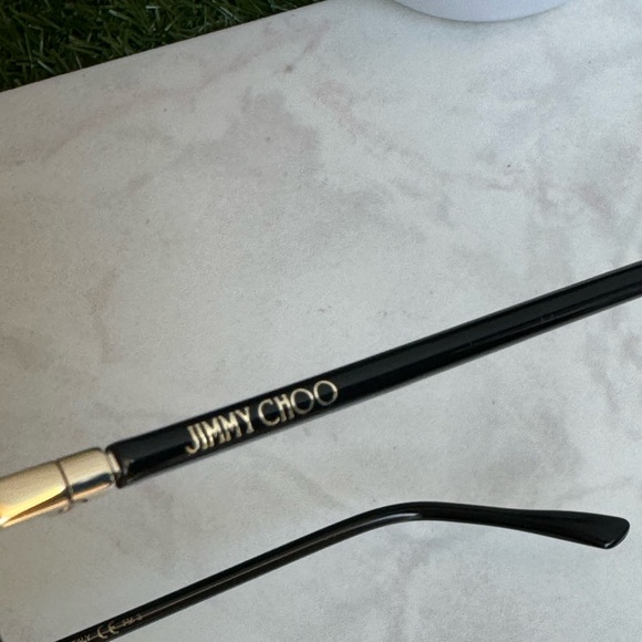 Jimmy Choo LETI/S 2M2 Black Gold Glitter
Women Sunglasses Authentic New - Picture 14 of 15